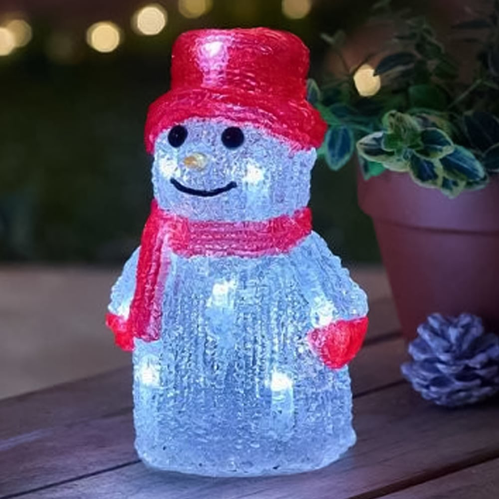 Marco Paul Snowman Inlit Christmas Ornament Image 2