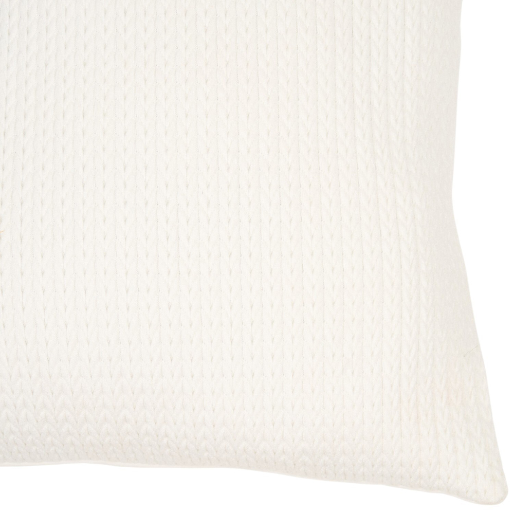 Rayna Plait Cushion Ivory Image 4