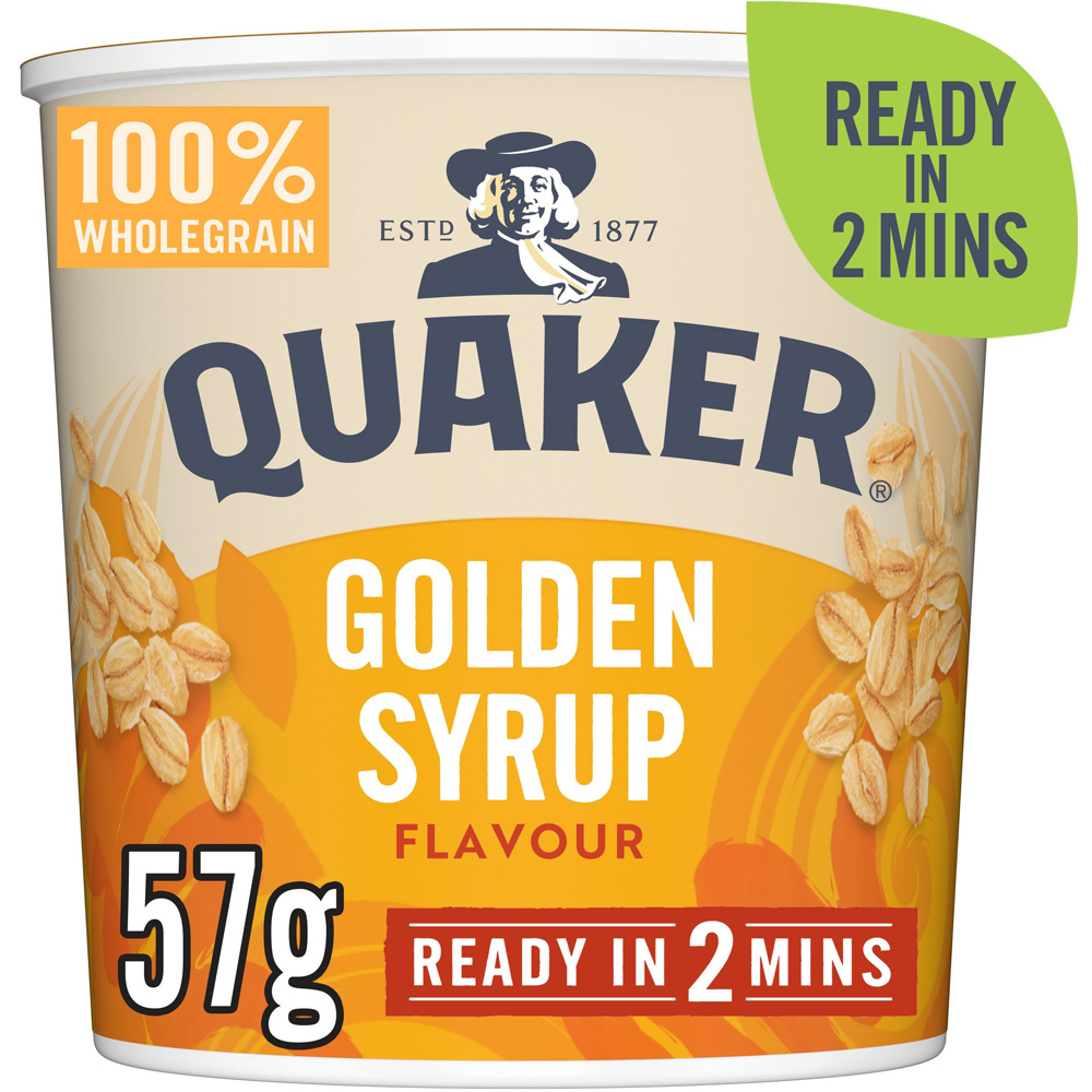 Quaker Golden Syrup Porridge Pot 57g Image