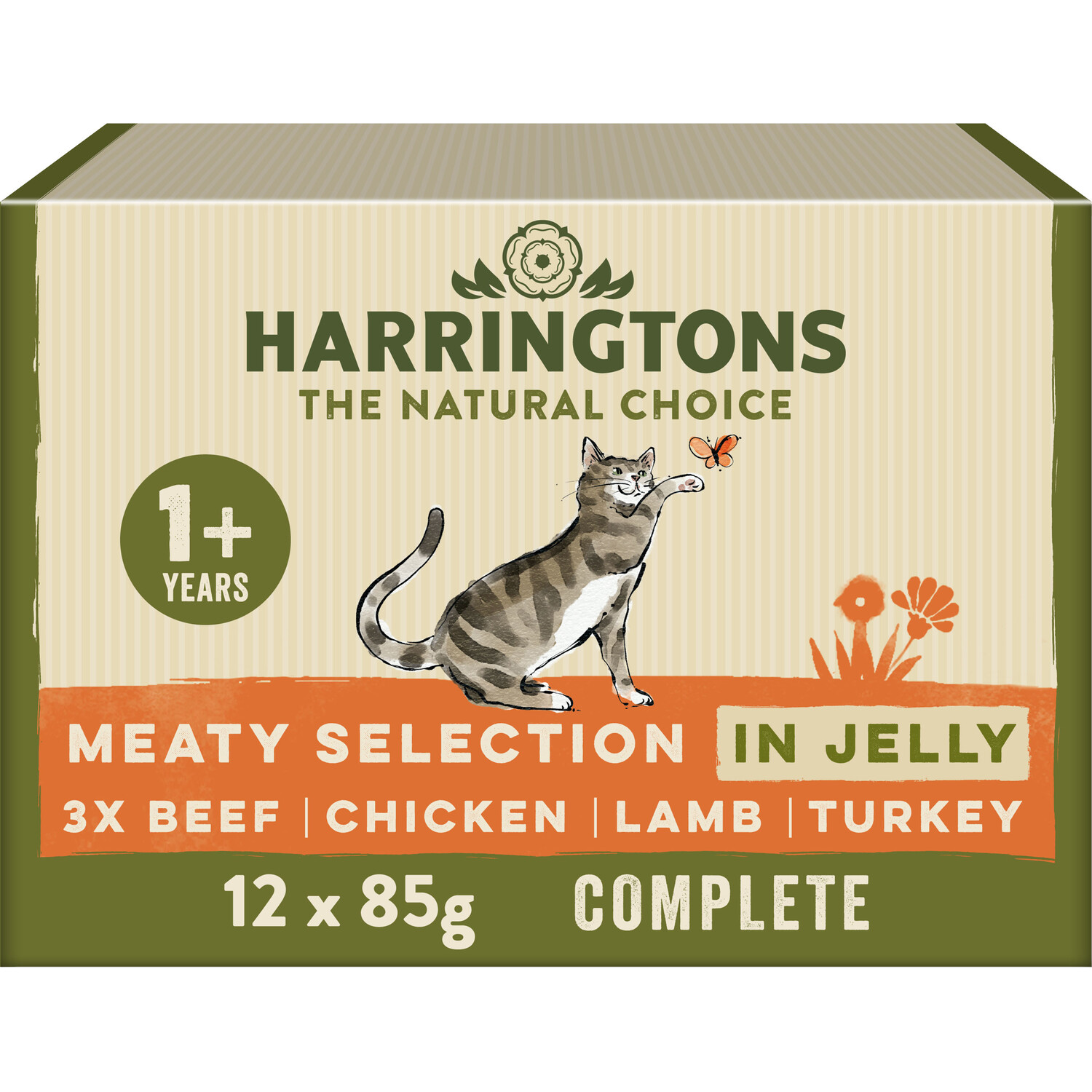 Harringtons Meaty Selection in Jelly Wet Cat Food 12 x 85g Image 1