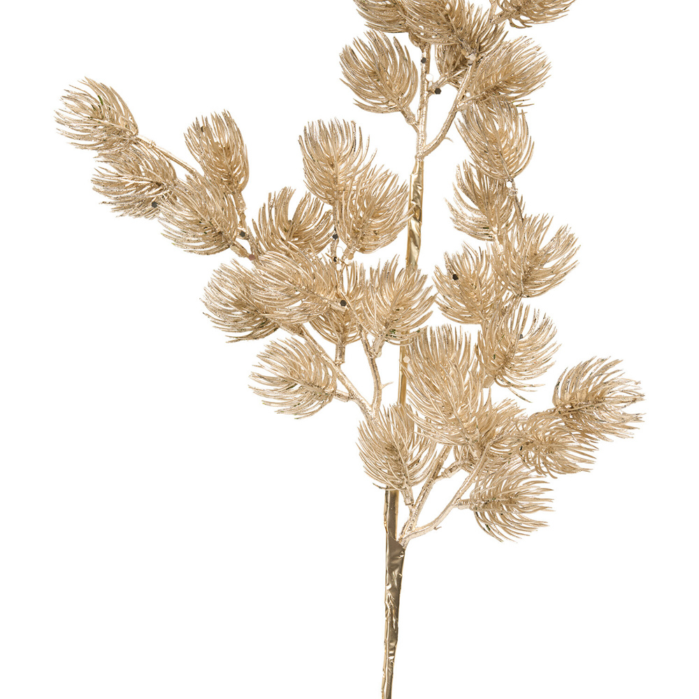 Glitter Thistle Spray Gold Image 4