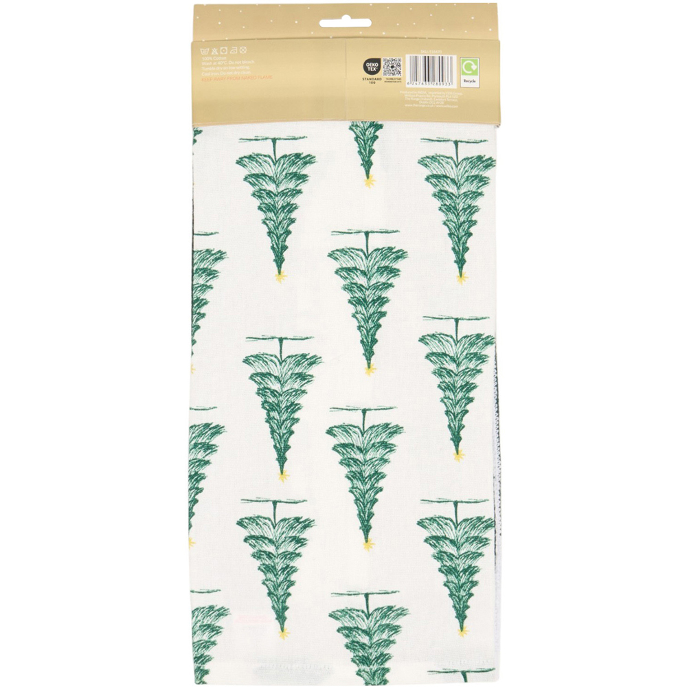 Pack of 3 Christmas Trees Tea Towels Image 2