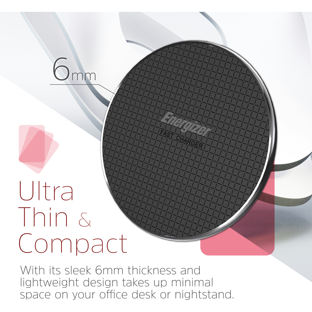 Energizer Black QI Wireless Charging Pad 15W Image 6