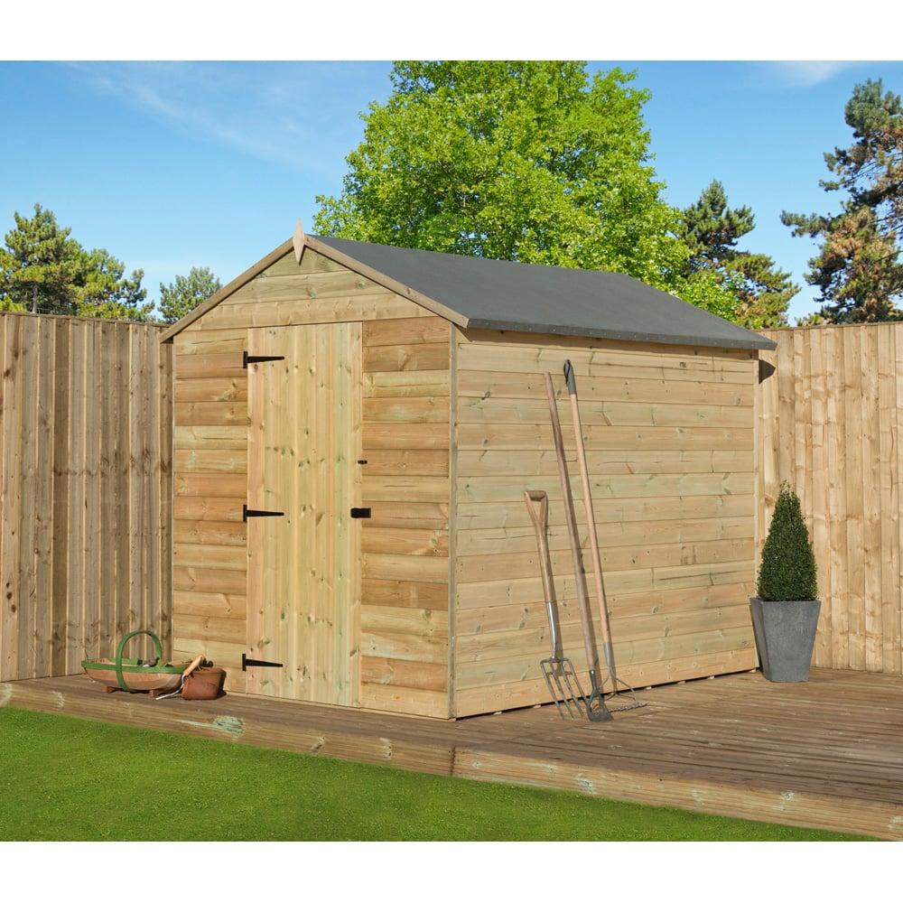 Empire Sheds 9000 6 x 8ft Tongue and Groove Apex Garden Shed Image 3