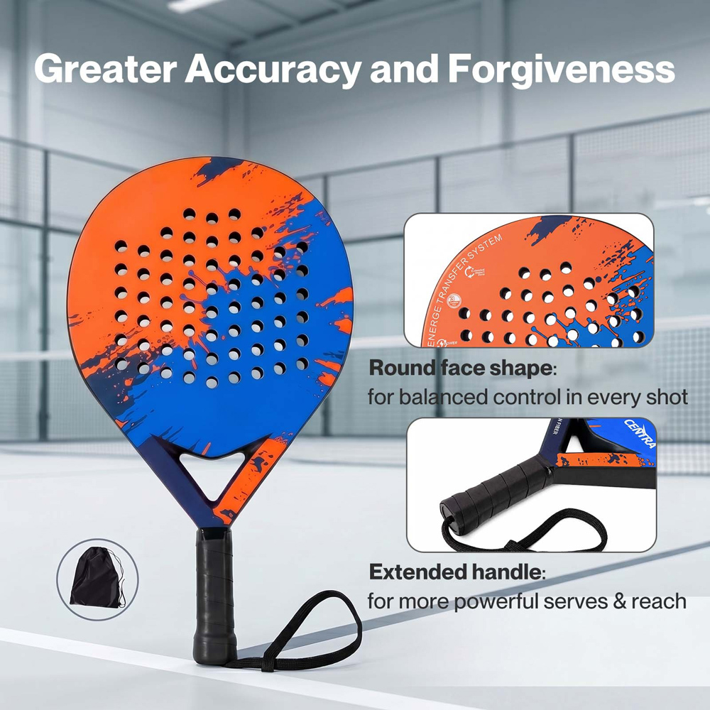Traderight Centra Black Padel Tennis Racket 360g Image 5