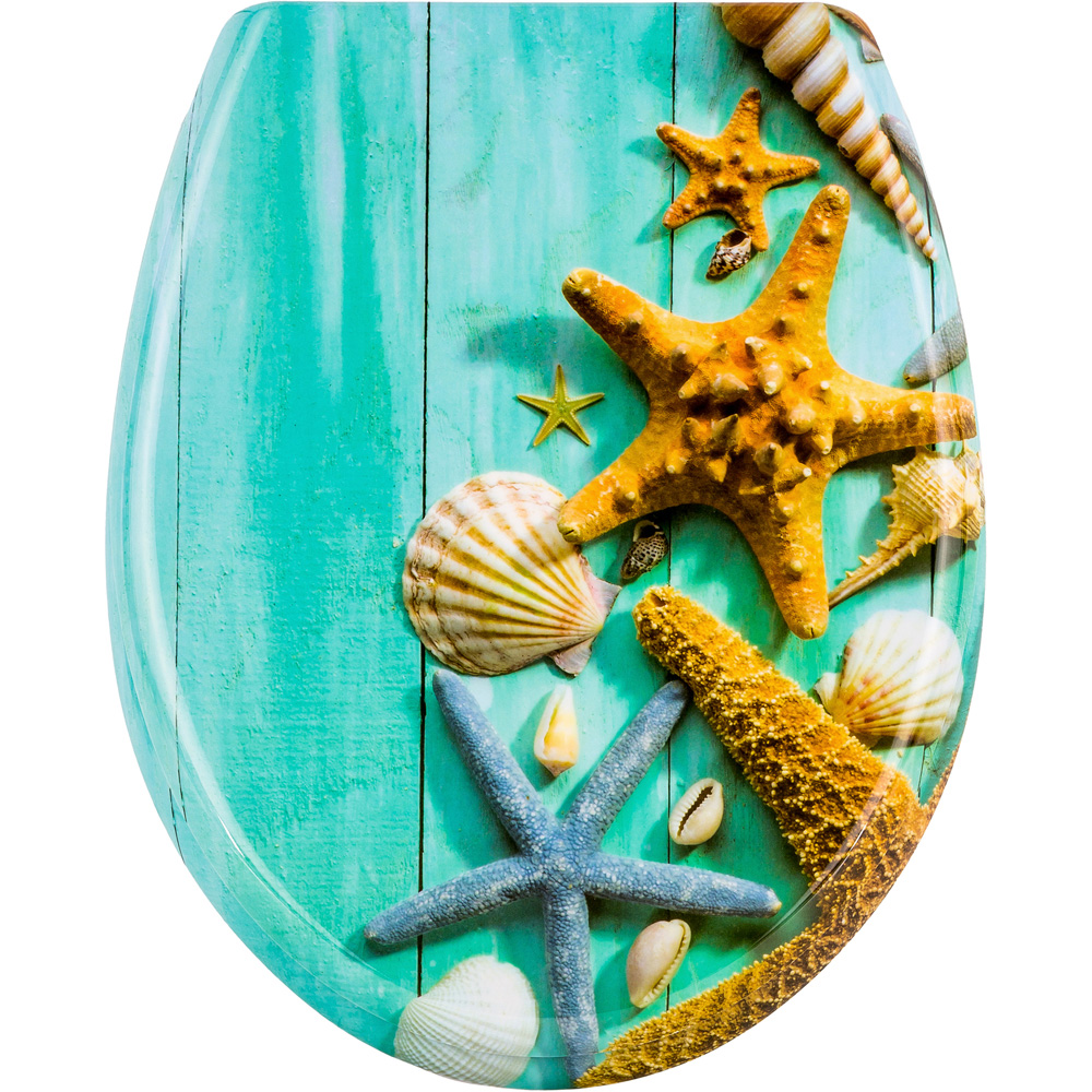 tectake Starfish Soft Close Toilet Seat Image 1