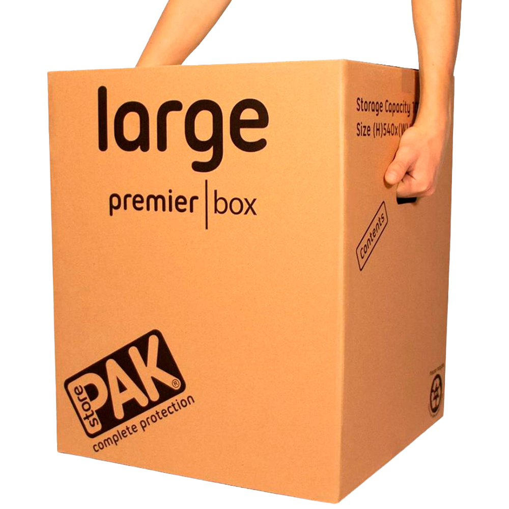 StorePAK 116L Large Heavy Duty Cardboard Storage Box 10 Pack Image 2