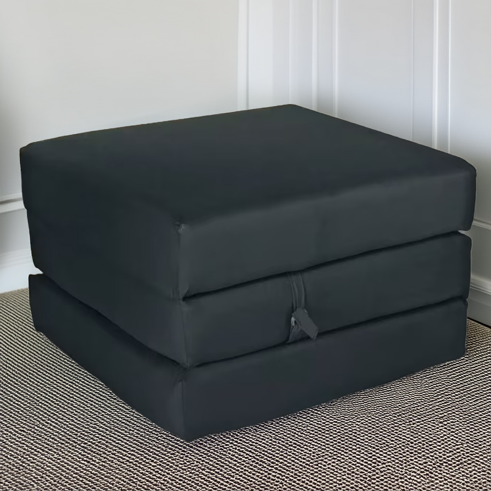 Kaikoo Single Black Foldable Mattress Bed Image 1