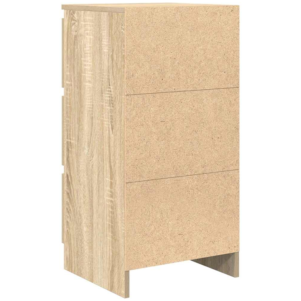 vidaXL 3 Drawer Sonoma Oak Sideboard Image 8
