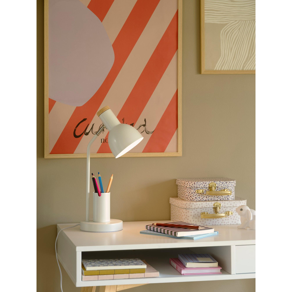 Nordlux Devone E27 White Table Lamp Image 2
