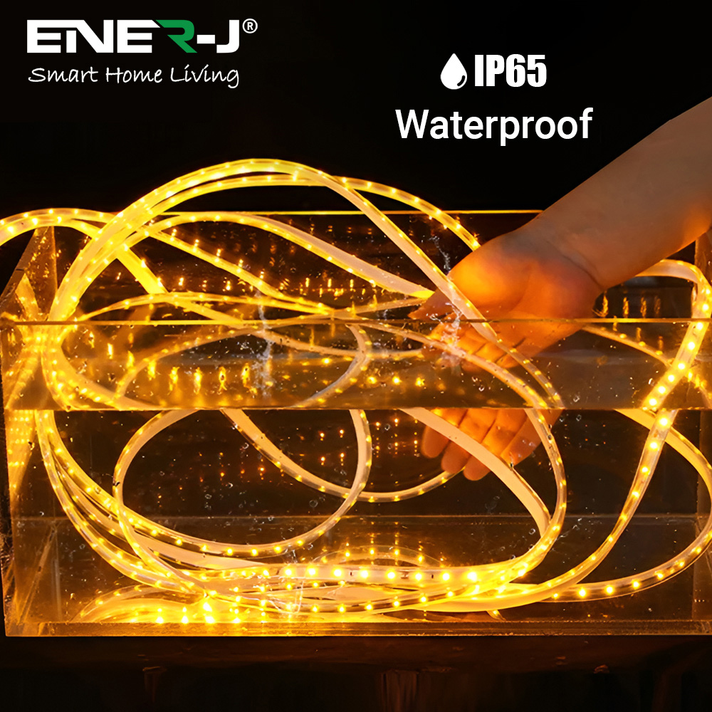 ENER-J Warm White LED 3000K IP65 Solar Powered Strip Light 20m Image 5