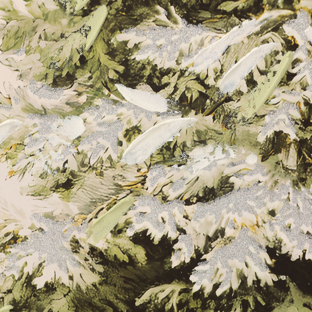 Vintage Bow Tree Hand Painted Framed Art Image 7