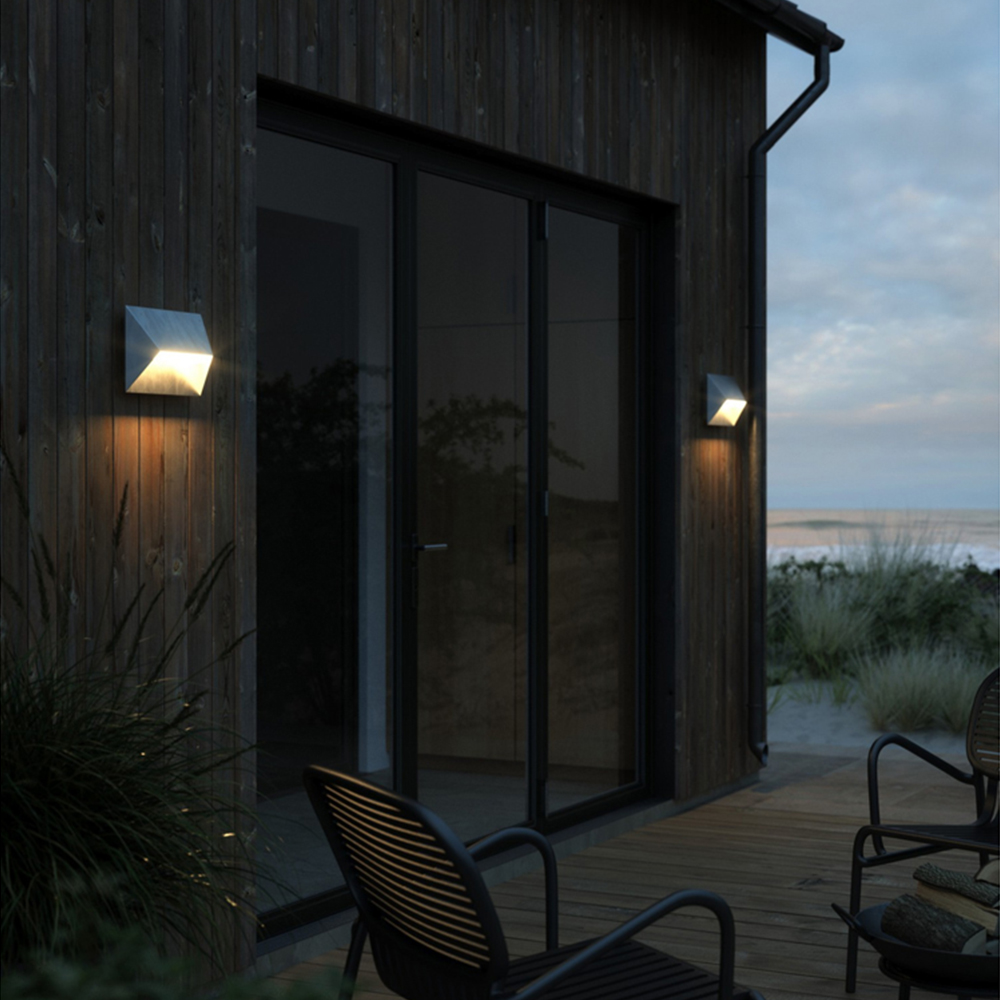 Nordlux Pontio 27 Galvanised Outdoor Wall Light Image 2