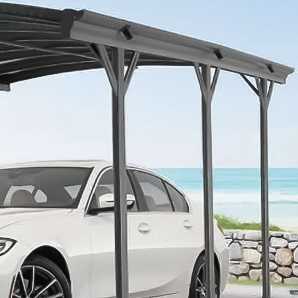 StoreMore Kingston Curved Aluminium Carport 10 x 16ft Image 3