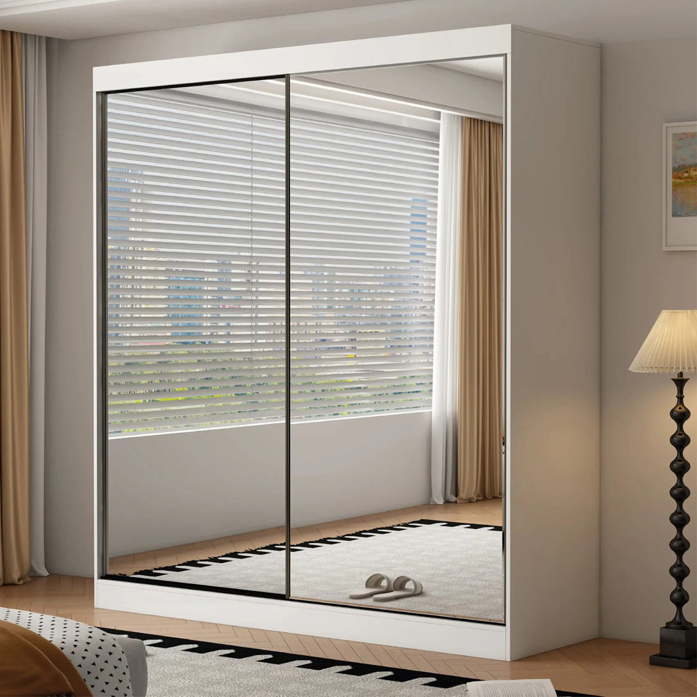 ARTESA Oracle 2 Door Full Mirrored Sliding Wardrobe Image 1