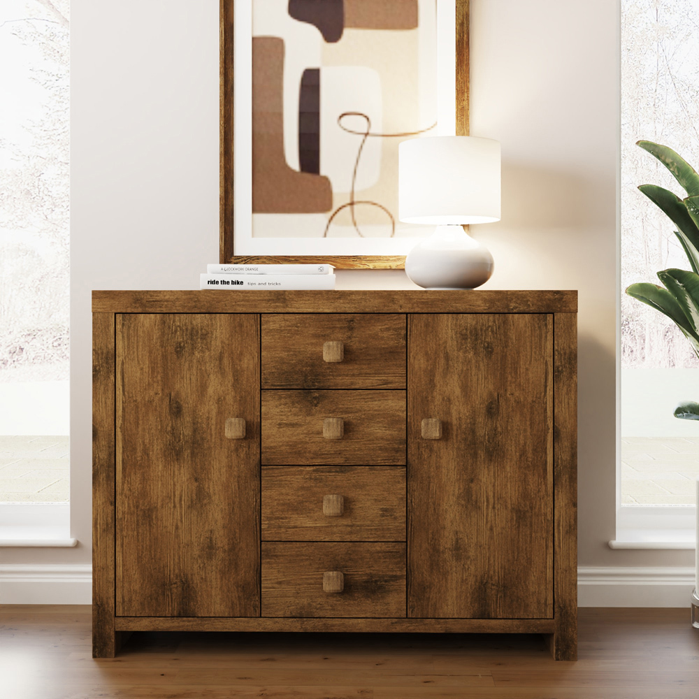 GFW Jakarta 2 Door 4 Drawer Mango Sideboard Image 7