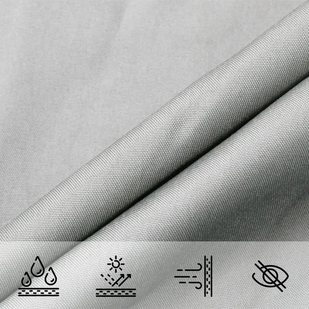 vidaXL Grey Triangular Sun Shade Sail 4.50 x 4.5 x 4.5m Image 7