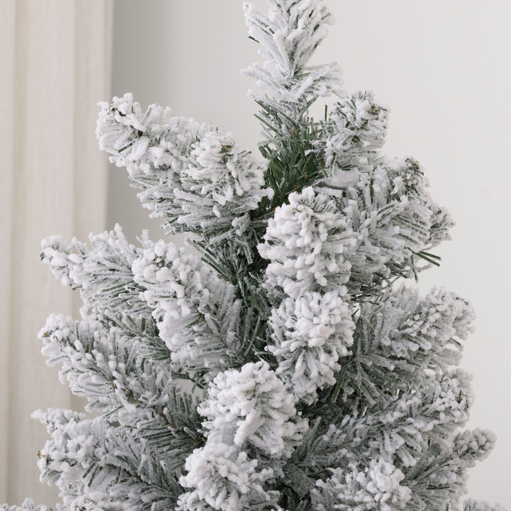 Everglow Snow Flocked Pencil Artificial Christmas Tree 5ft Image 3