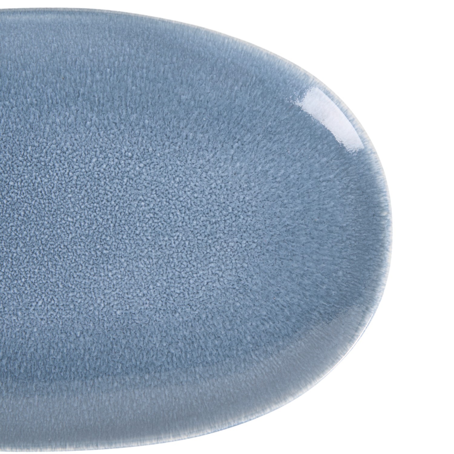 Ombre Textured Serving Platter Blue Image 2