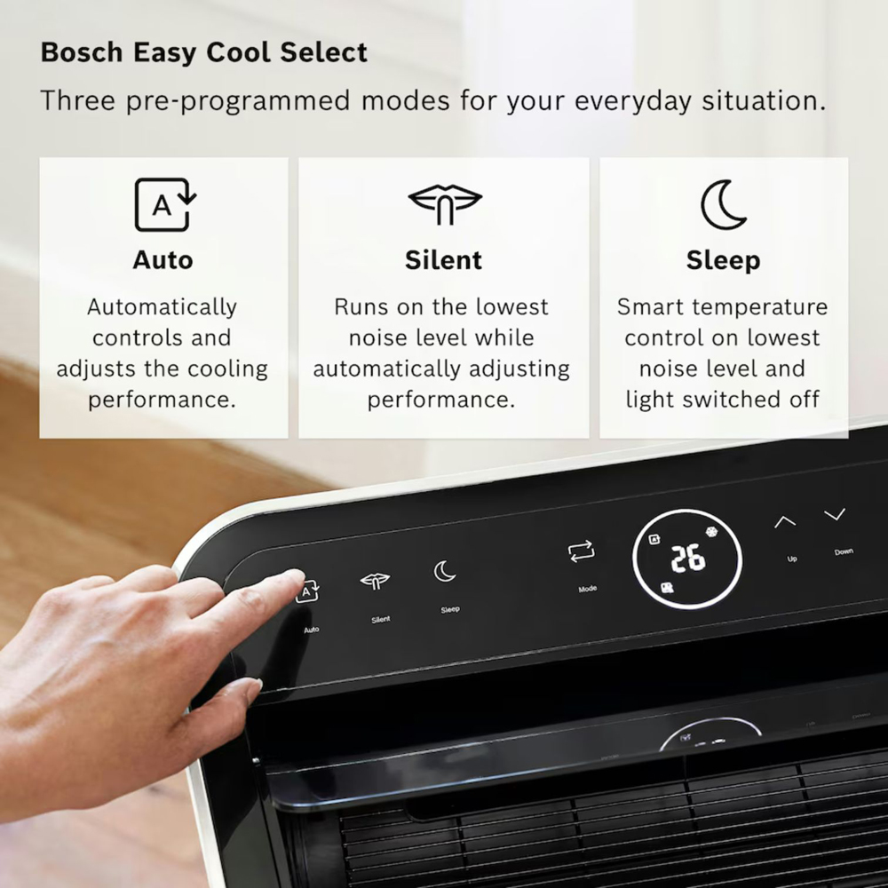 Bosch Cool 4000 3-in-1 White 2.6 kW Portable Air Conditioner with Remote Control Image 3