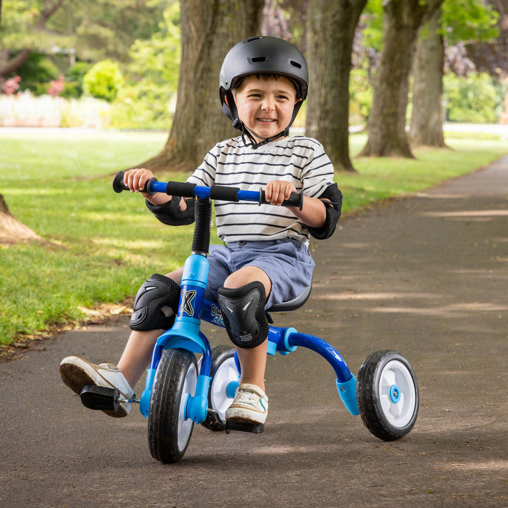 Xootz Toddler Blue 5 in 1 Switch Rider Folding Balance Trike Image 2