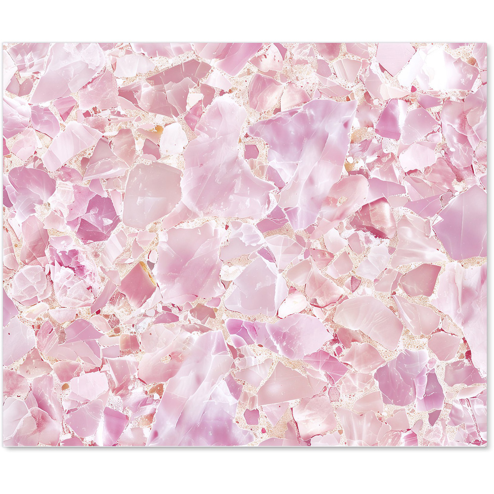 Warren Reed Designer Light Pink Quartz Effect Glass Kitchen Splashback 75 x 90cm Image 2