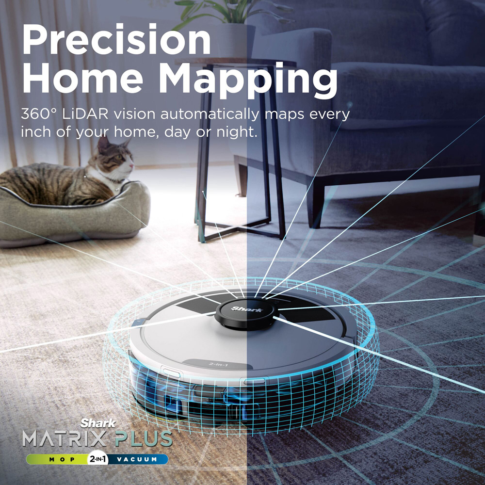 Shark Matrix Plus RV2620WDUKWH 2-in-1 Robot Vacuum Cleaner and Mop Image 7
