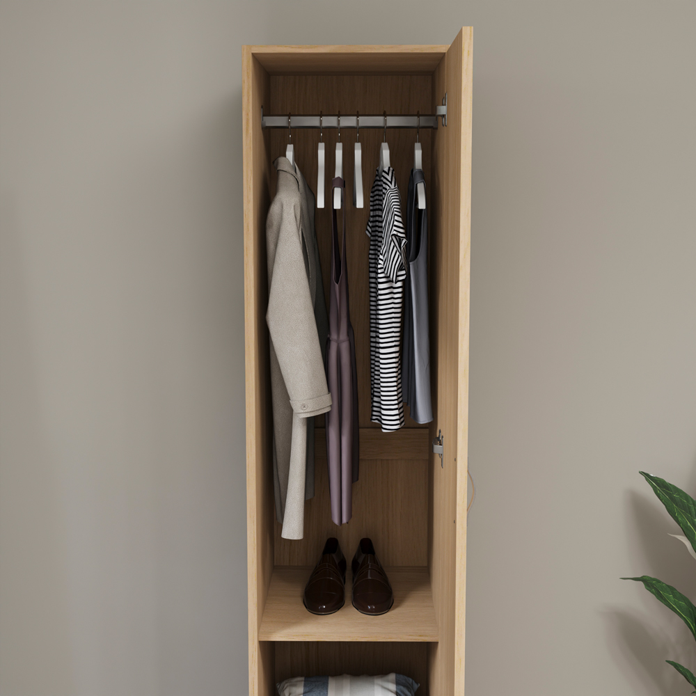 Vida Designs Riano Single Door Pine Wardrobe Image 6