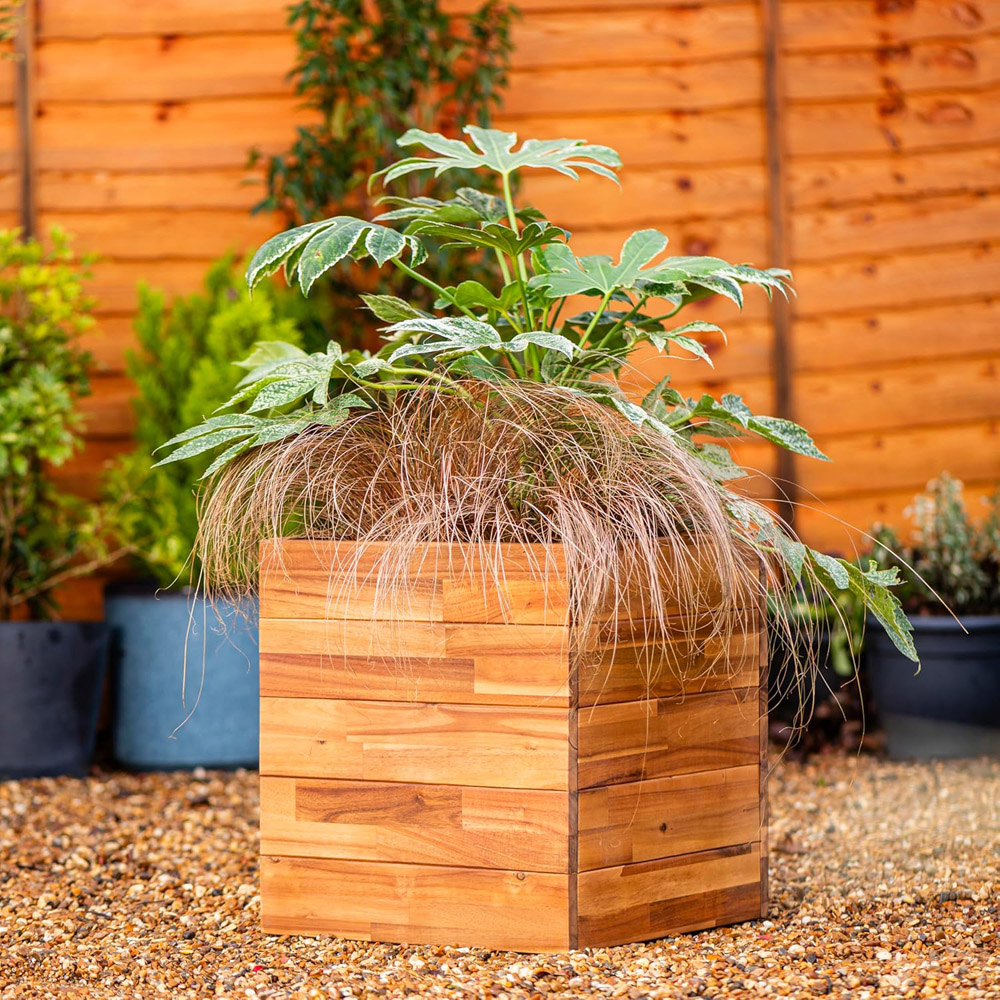 Thompson & Morgan Acacia Planter Box 40 x 40 x 42.5cm Image 2