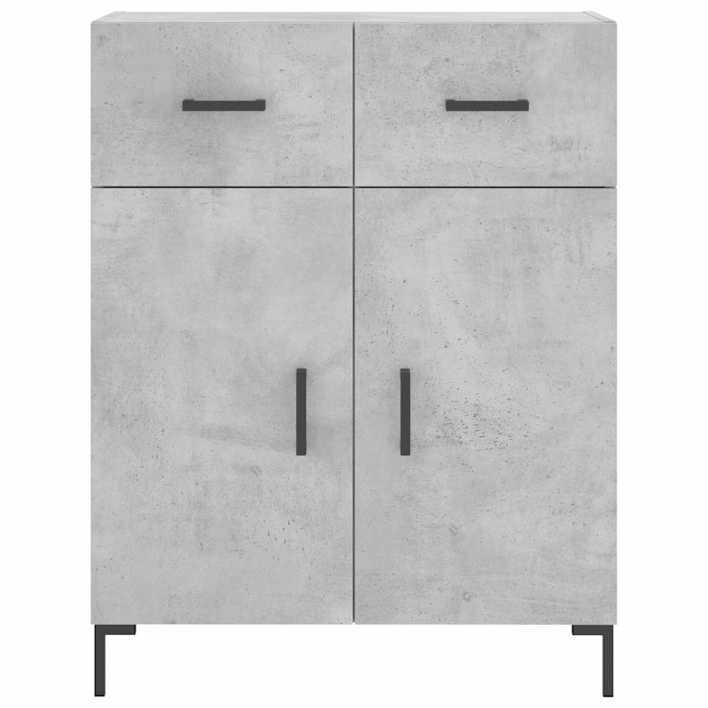vidaXL 2 Door 2 Drawer 3 Shelf Concrete Grey Highboard Image 8