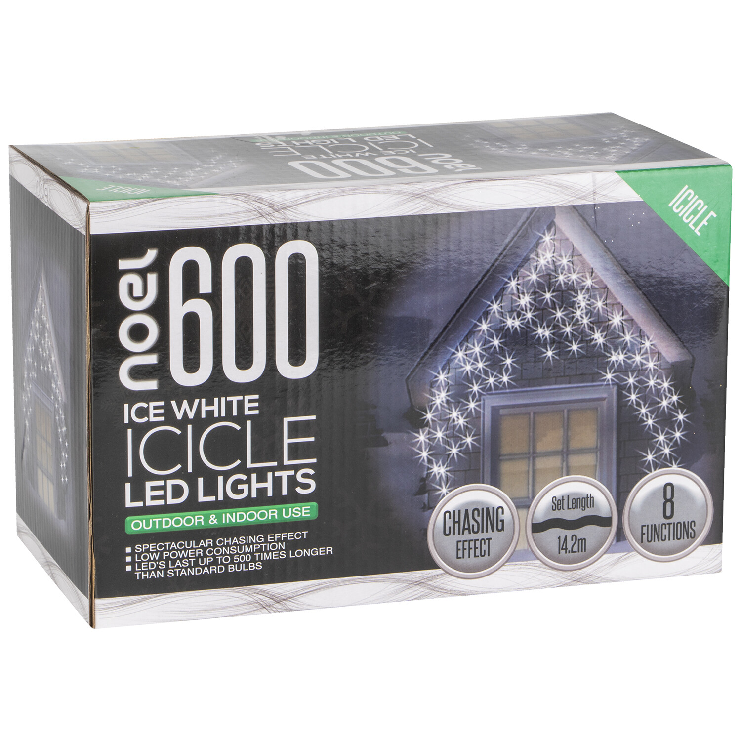 LED Icicle Lights - Ice White / 600 Image 2