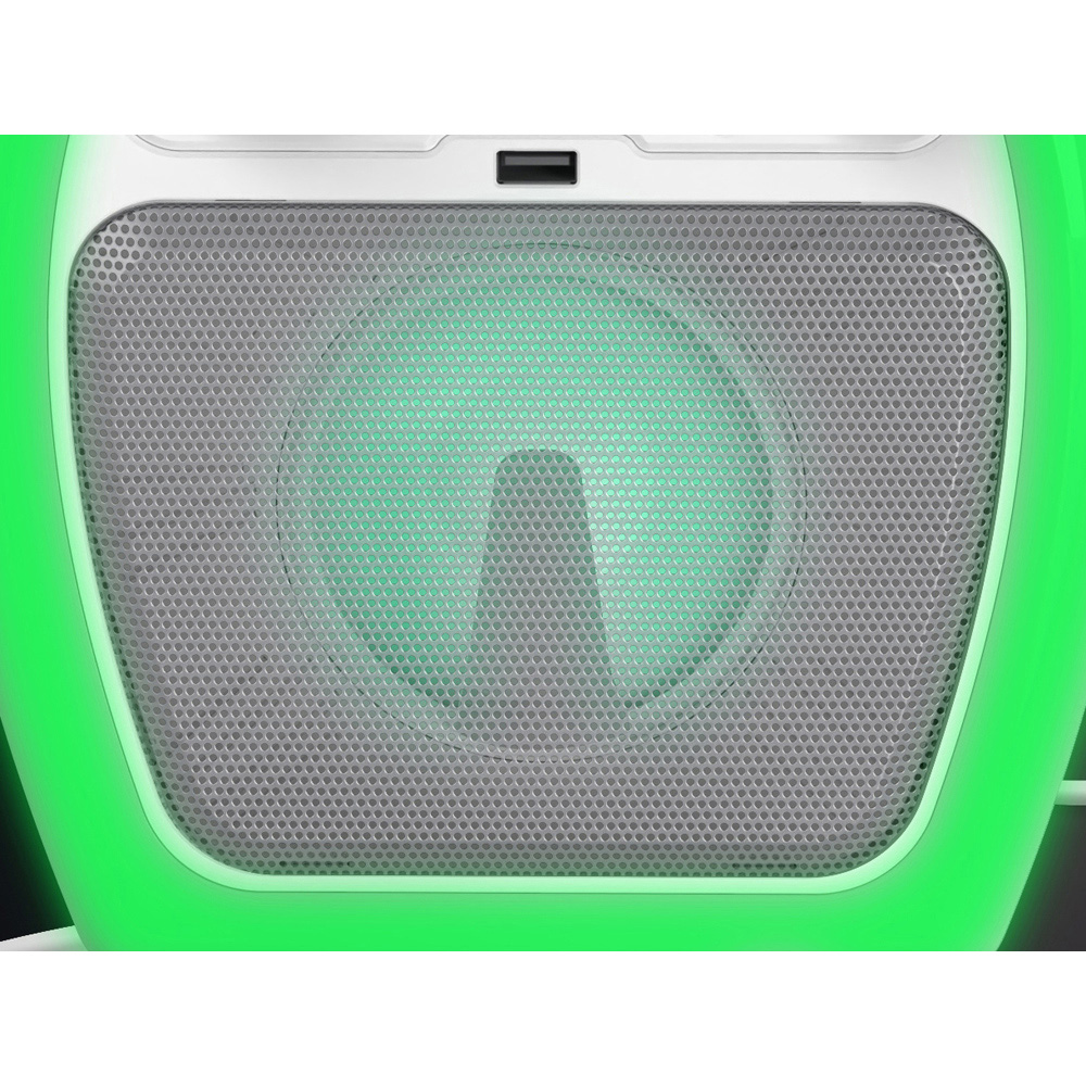 Daewoo White Compact Bluetooth Karaoke Machine Image 5