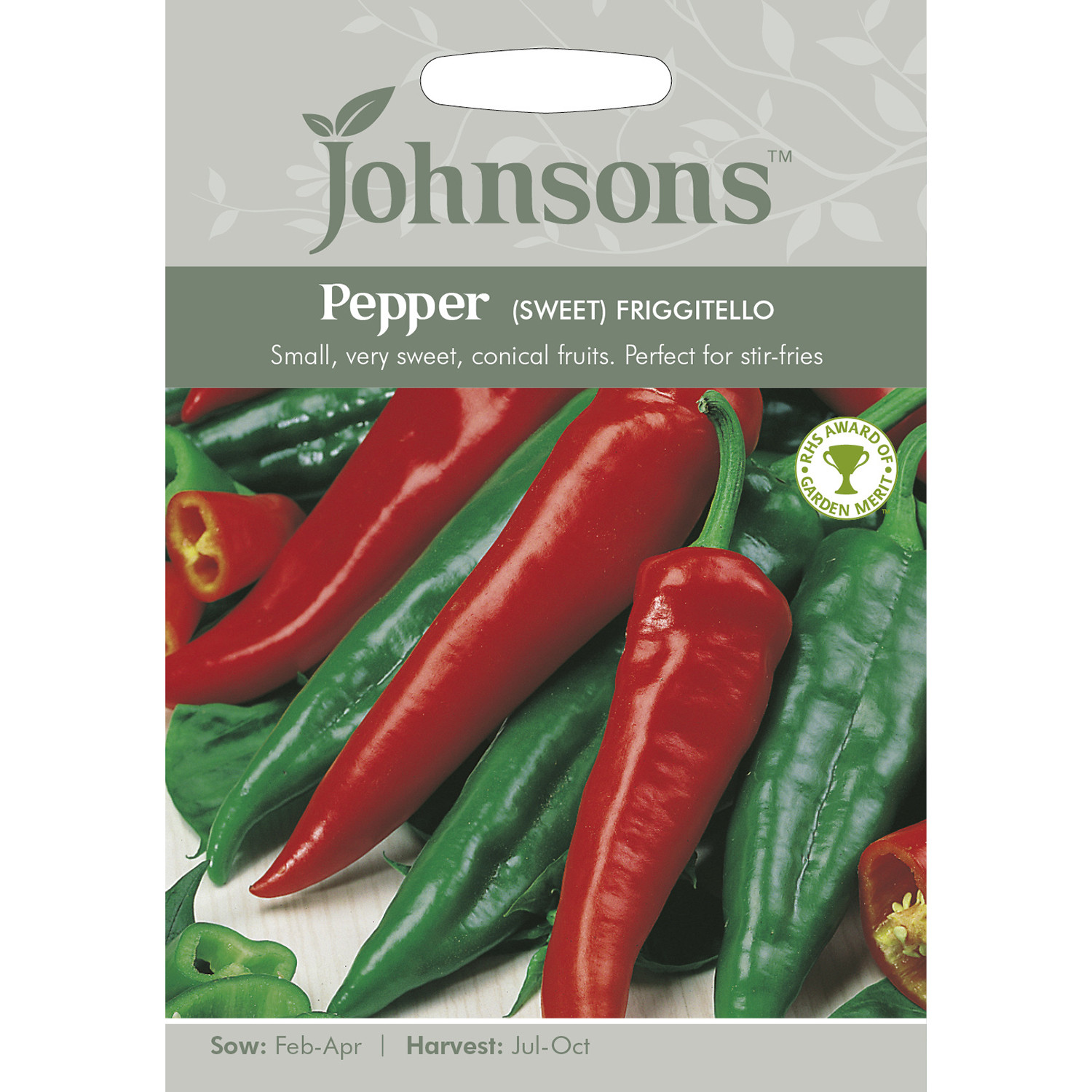 Johnsons Friggitello Sweet Pepper Seeds Image 2