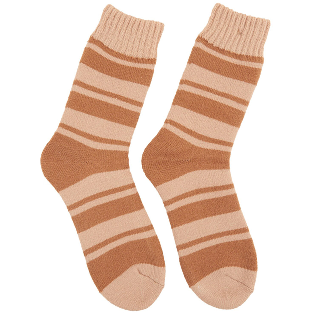 Ladies Assorted Thermal Pattern Socks Size 4-6 - Multicolour Image 18
