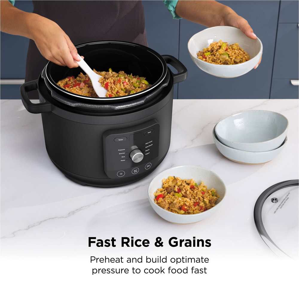 Ninja HyperHeat PC201UK 9-in-1 Grey 6L Pressure and Rice Electric Cooker Image 8
