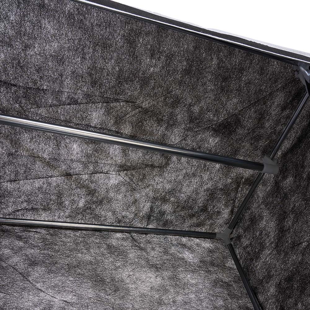 Living and Home 3 Drawer Black Portable Non Woven Fabric Wardrobe Image 5