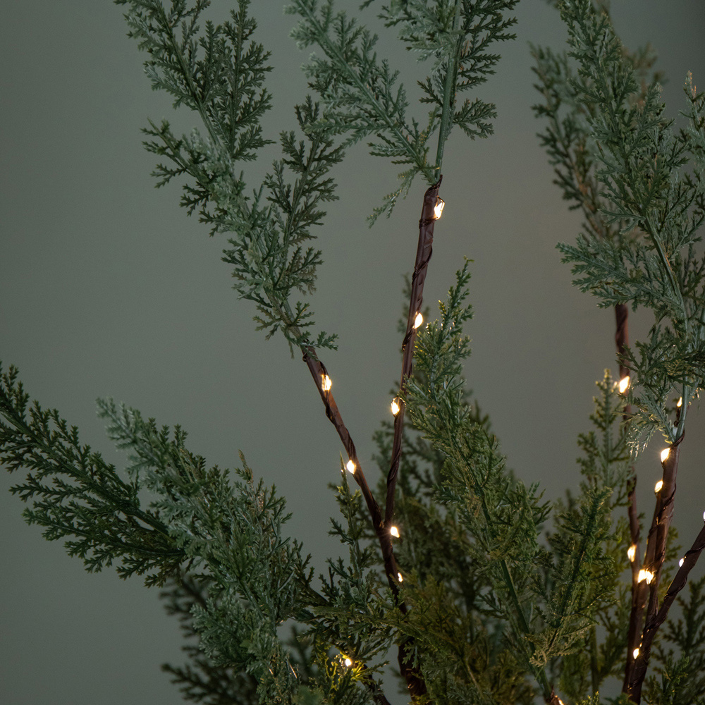Samuel Alexander Warm White LEDs Light Up Christmas Fir Twig 90cm 3 Pack Image 4