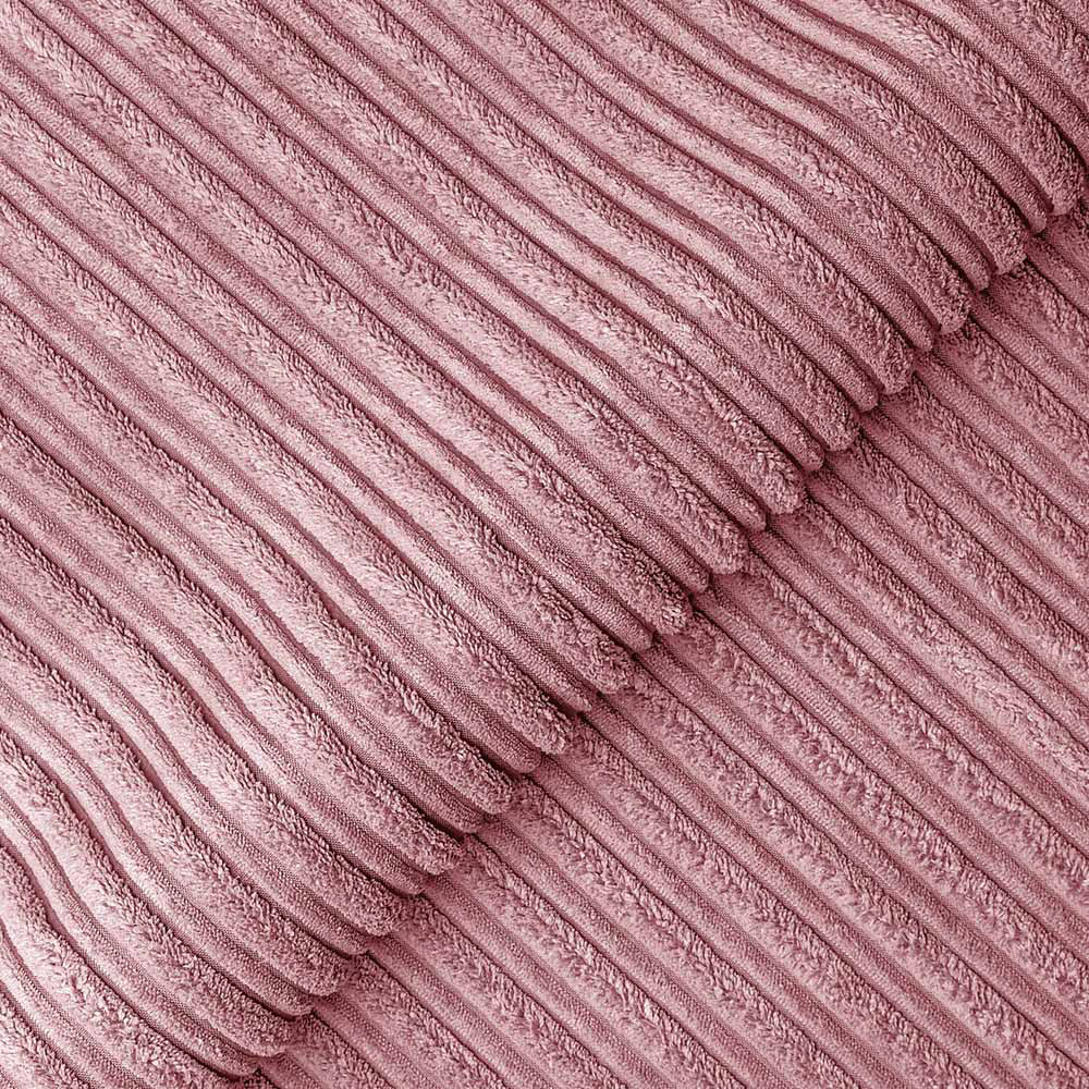 Luxor 5 Seater Pink Jumbo Cord Full Back Sofa Suite Image 4