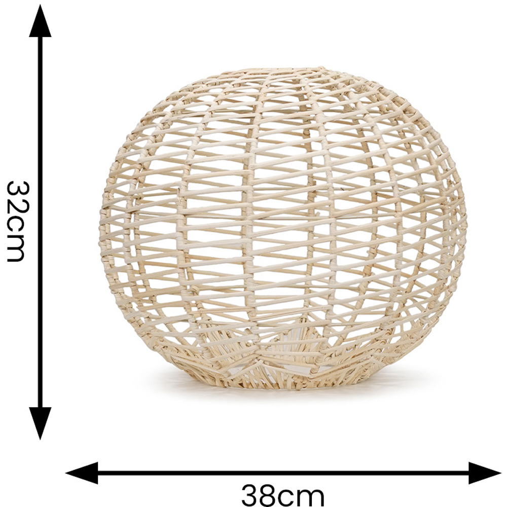 ValueLights Vine Rattan Sphere Pendant Lamp Shade Image 6