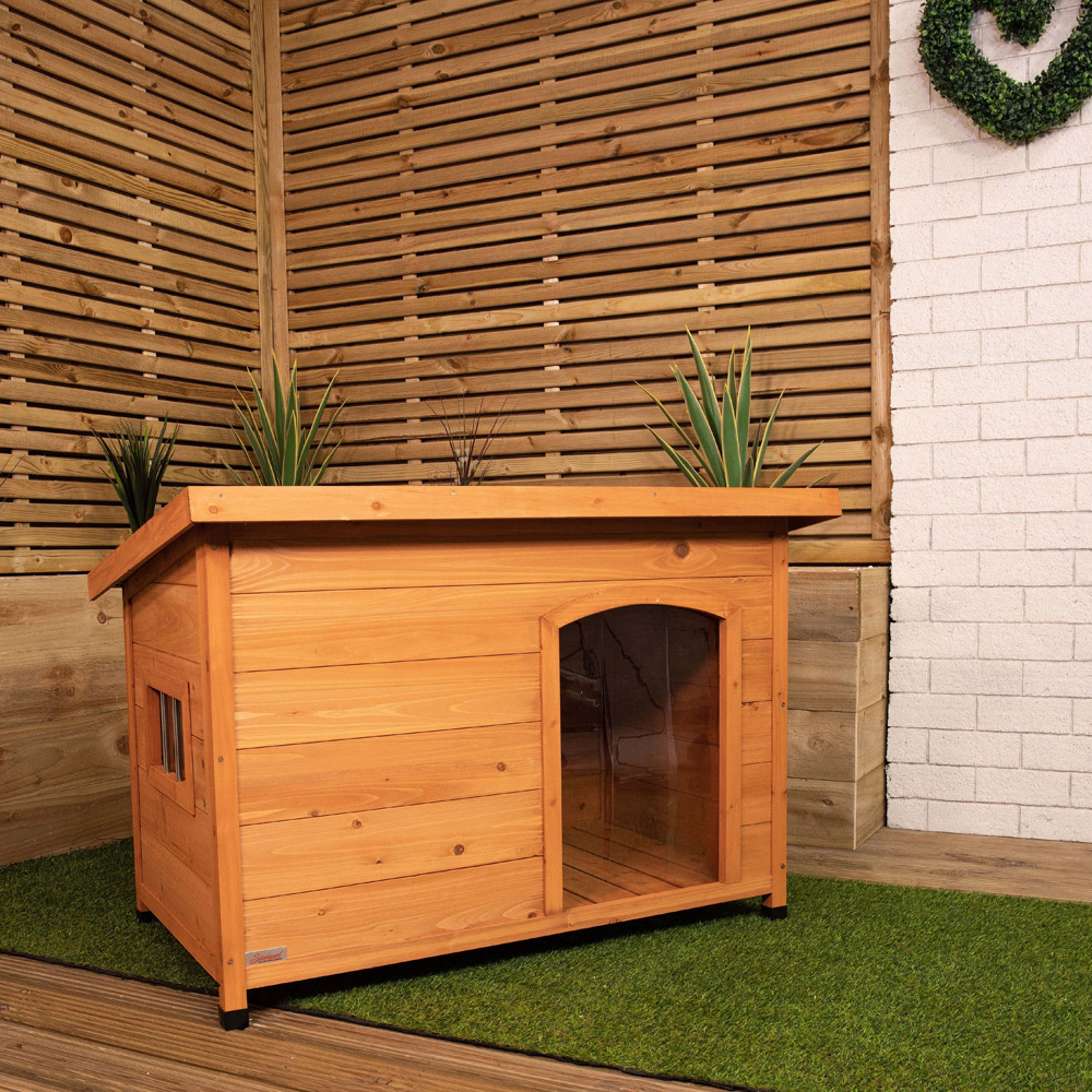 Samuel Alexander 72cm x 1.04m Medium Wooden Dog Kennel Image 5