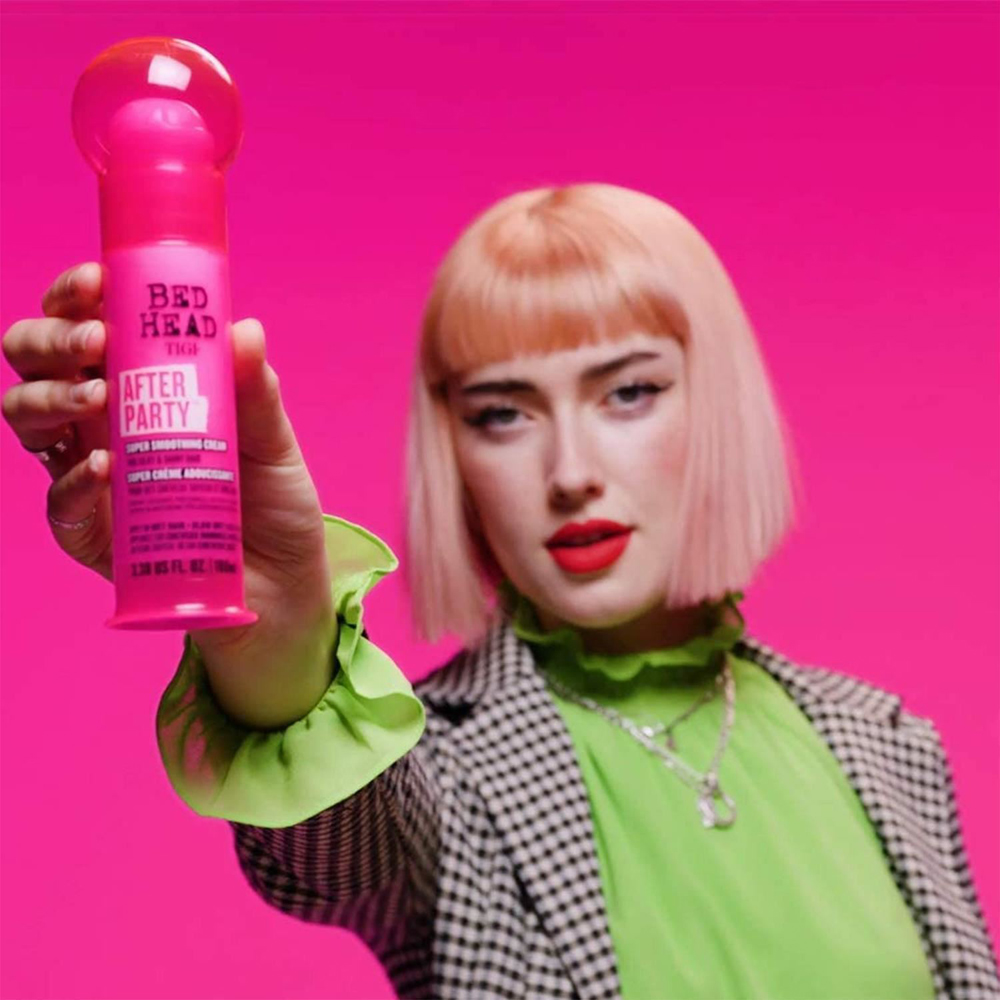 TIGI Bed Head After Party Shiny Frizz-Free Styling Smoothing Cream 100ml Image 9