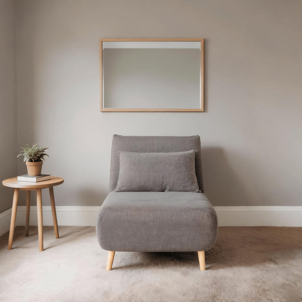 Home Source Lorena Single Grey Sofa Bed Image 9