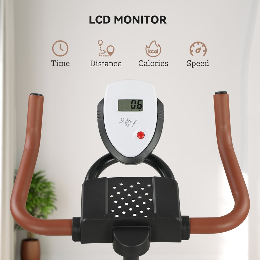 SPORTNOW Black Quiet Stationary Exercise Bike Image 8