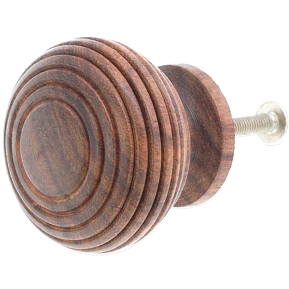 Spira Brass Rosewood Beehive Cupboard Knob 40mm Image 3