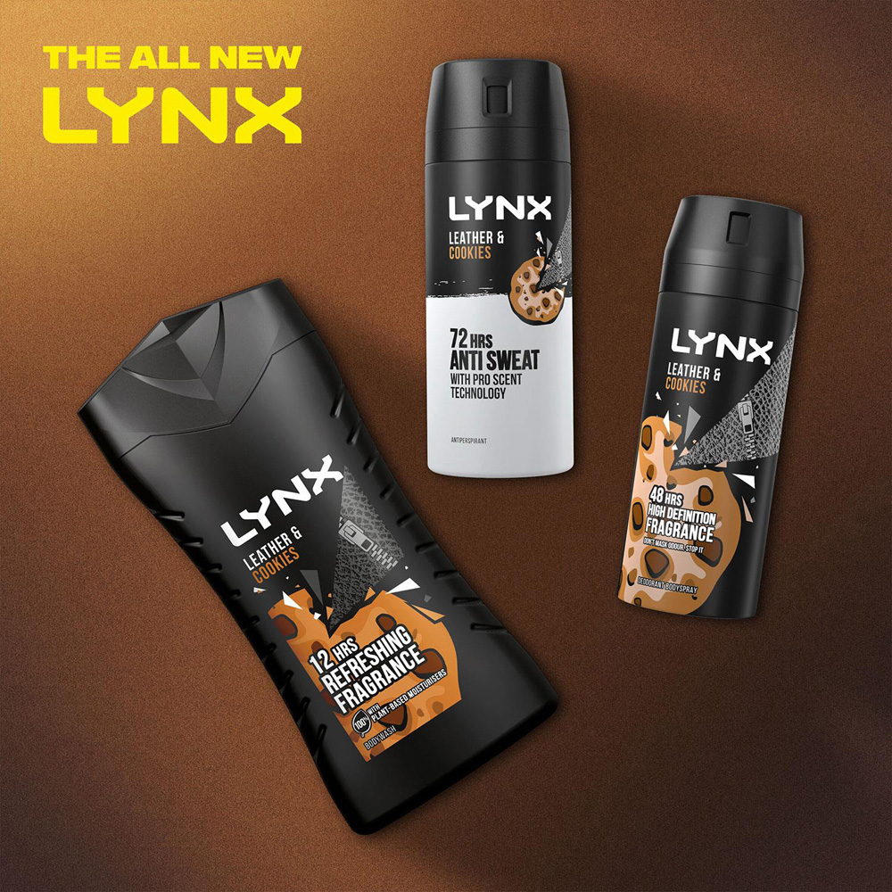 Lynx Collision Leather and Cookies 48H Protection Deodorant Body Spray 150ml 30 Pack Image 8