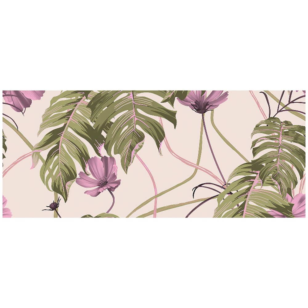 Warren Reed Designer Pink Cosmos Flowers Glass Bathroom Splashback 25 x 60cm Image 2