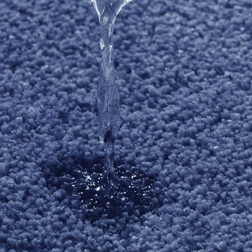 Allure Bath Fashions Mid Blue Microfibre Luxury Non-Slip Pedestal Mat 50 x 50cm Image 5