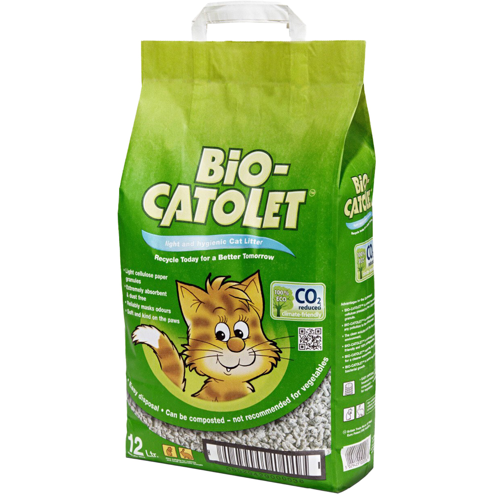 Biocatolet Recycled Paper Cat Litter 12L Image 2