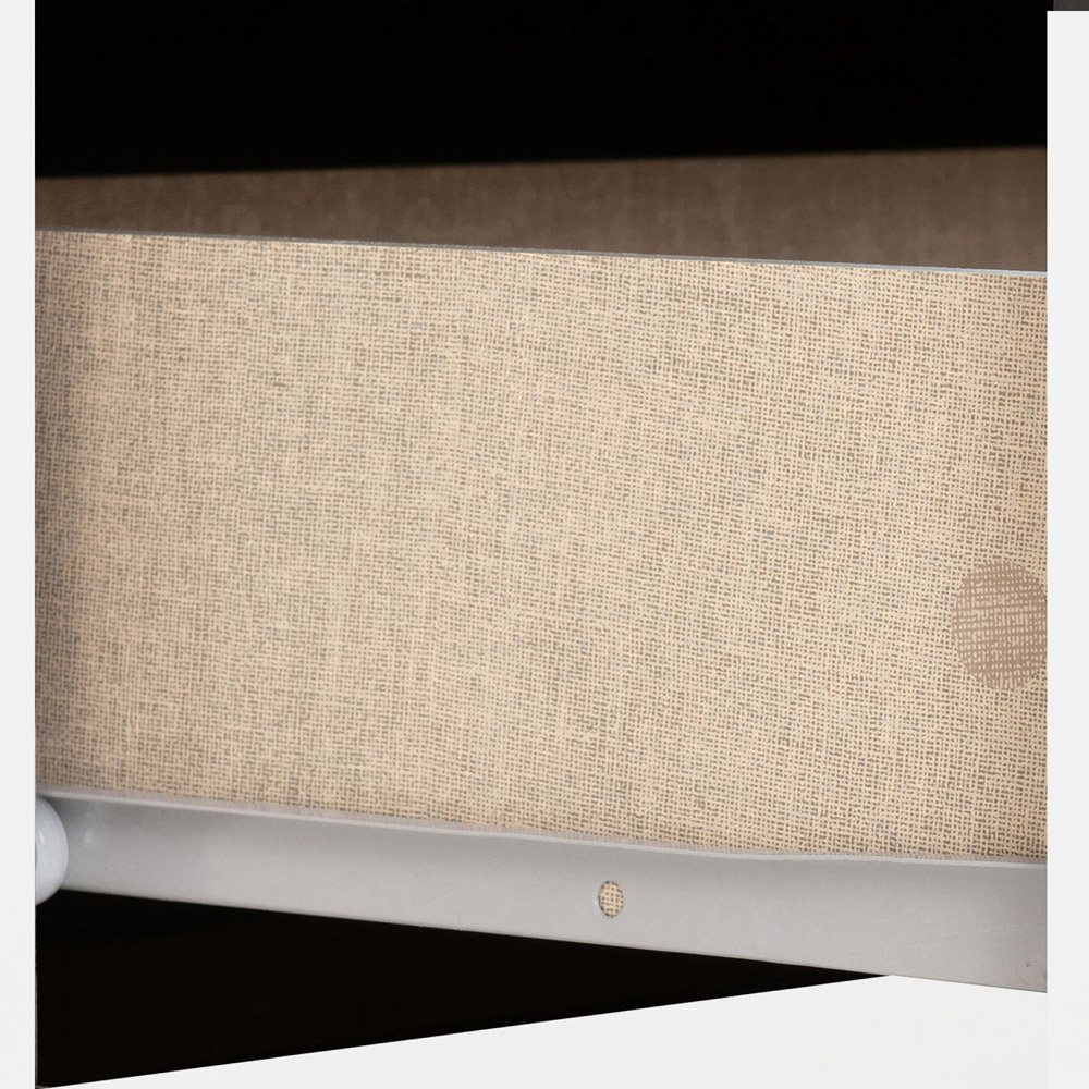 Seconique Nevada 2 Door Single Drawer White Gloss Mirror Wardrobe Image 6