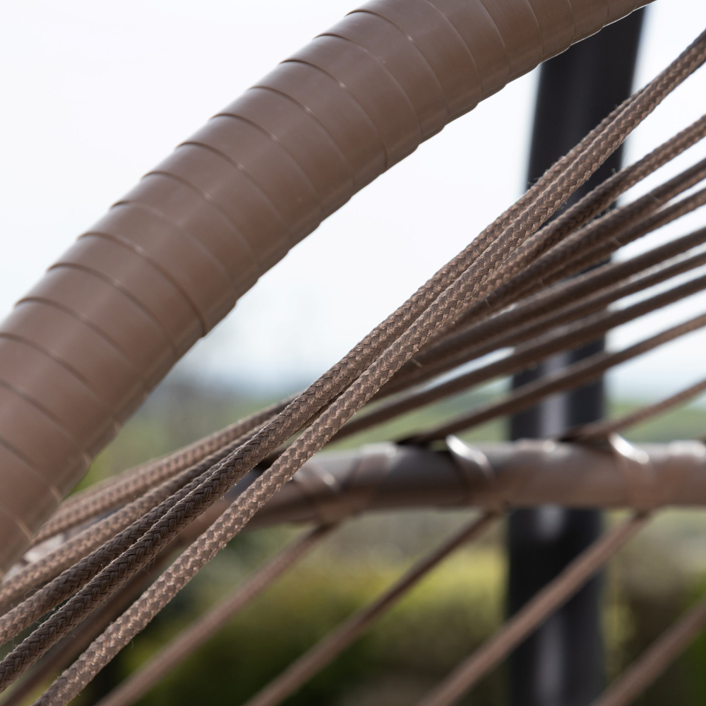 Artemis Haversham 2 Seater Brown Swinging Garden Seat Image 2